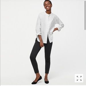 Thomas Mason for J crew collarless tuxedo shirt